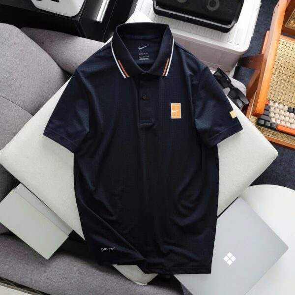 Áo Thể Thao Nam Cổ Bẻ Xanh