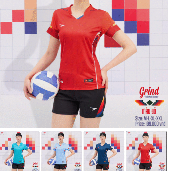 bộ bóng chuyền nữ beyono grind