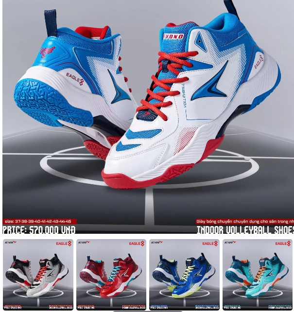 giaybcbeyono giày bóng chuyền beyono eagle 8