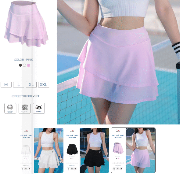 Váy Pickelball Beyono CL04