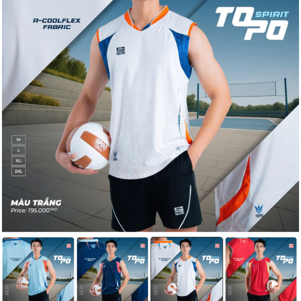 bộ bóng chuyền nam riki topo