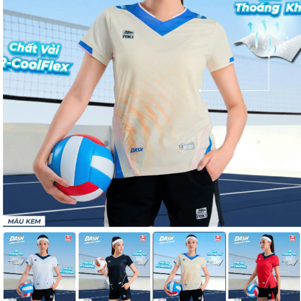 bộ bóng chuyền nữ riki dash