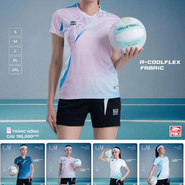 bộ bóng chuyền nữ riki lai