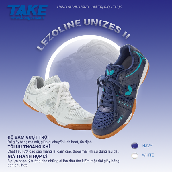 giày bóng bàn butterfly lezoline unizes1