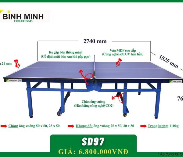 Bàn bóng bàn Bình Minh SD97