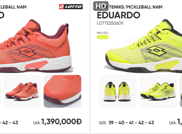 giày pickelball lotto eduardo